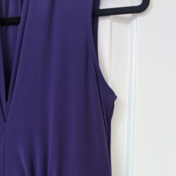 Daisy Fuentes Royal Purple Sleeveless Dress with removable tie sash, Size S - Picture 9 of 16